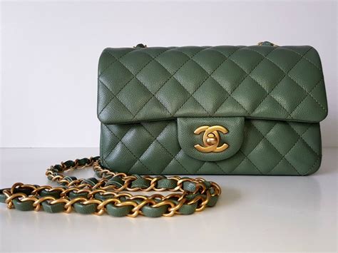 green chanel tote bag|olive green chanel bag.